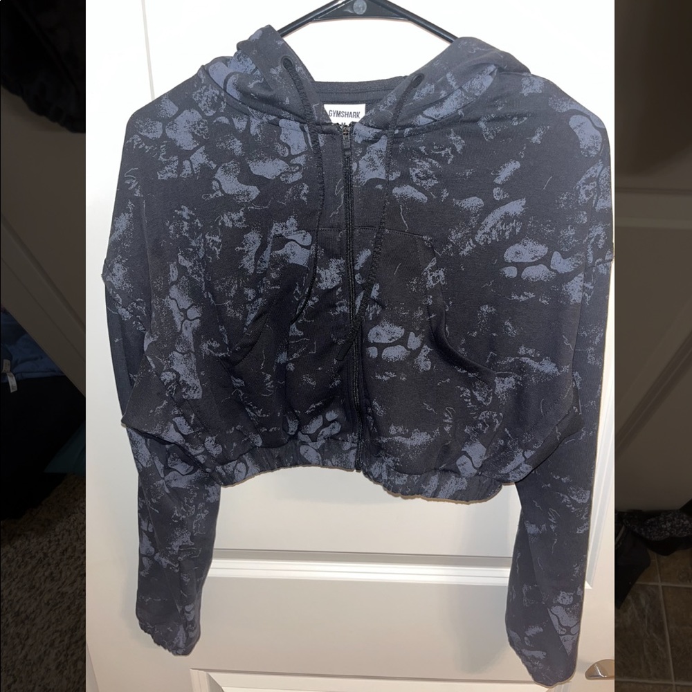 GYMSHARK CROPPED ZIP UP HOODIE